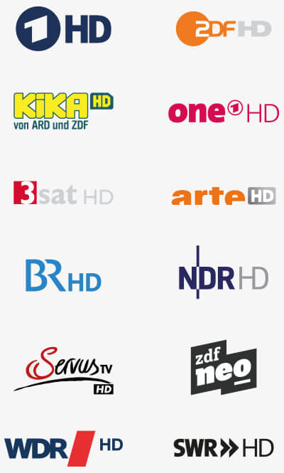 Cable 4 Privatkunden in Brandenburg – Senderlogos
