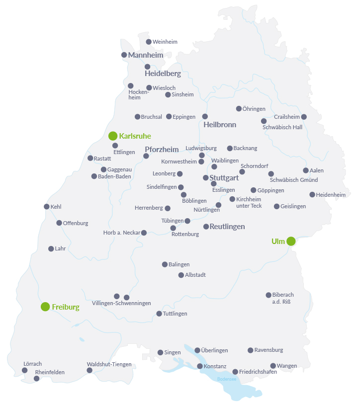 Cable 4: Versorgungsgebiet Baden Württemberg